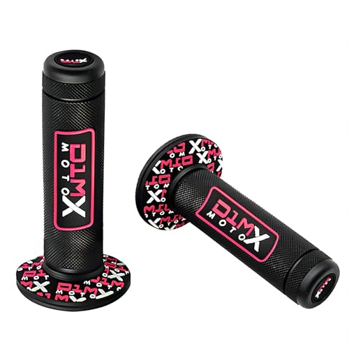 Red Non-Slip Rubber Motorbike Handle Grip F53459