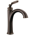 Brushed Nickel Single Hole Bathroom Faucet with Metal Push-Pop Drain Assembly A266