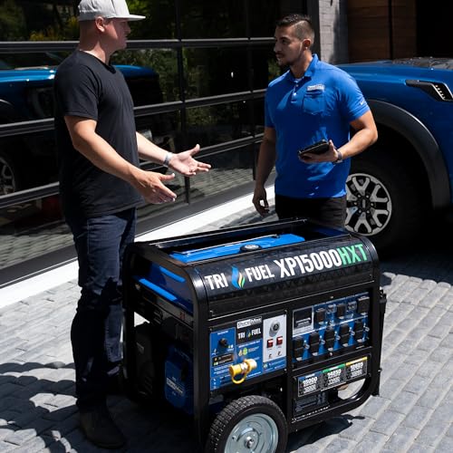 13,000-Watt 500cc Tri Fuel Gas Propane Natural Gas Portable Generator with CO Alert N912974