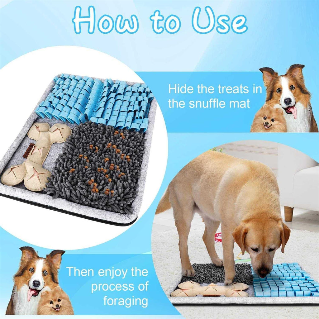 Snuffle Mat for Dogs, 17.3×23.6 Pet Foraging Mat L895