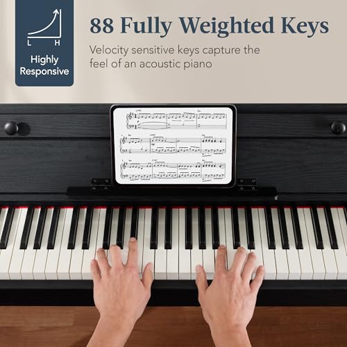 Natural Weighted Full Size Digital Piano with Metal Legs G166