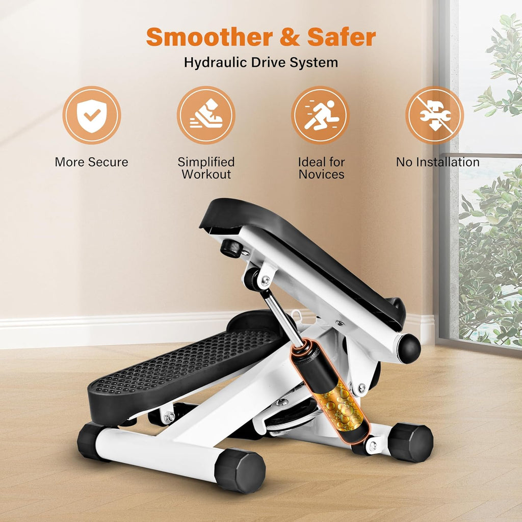 Mini Stepper with Resistance Band, 120KG Load J59838