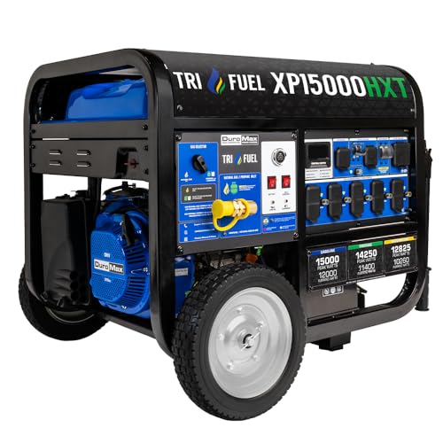 13,000-Watt 500cc Tri Fuel Gas Propane Natural Gas Portable Generator with CO Alert N912974