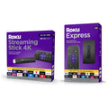 Roku Streaming Stick 4K with Voice Remote and Roku Express HD Bundle F838983