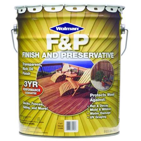 Natural F&P Finish and Preservative 5 Gallon Water Based P980843