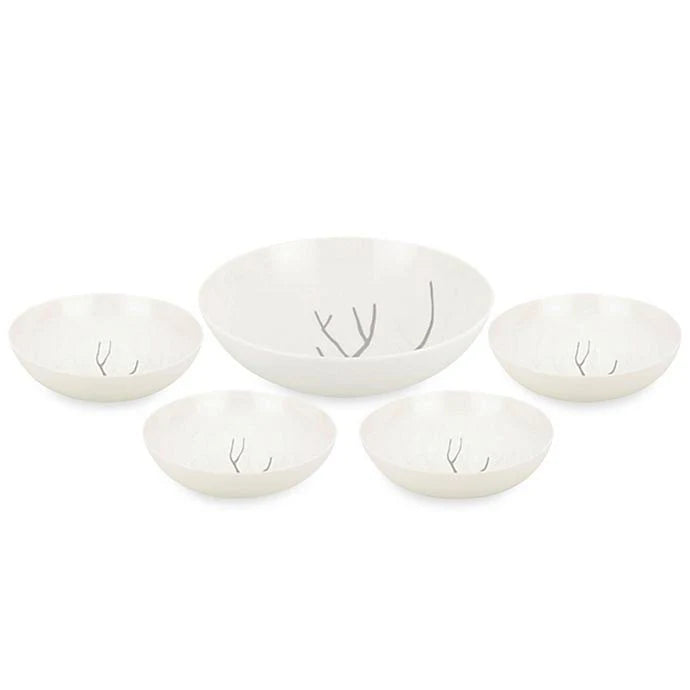 5-Piece White Pasta Set S187