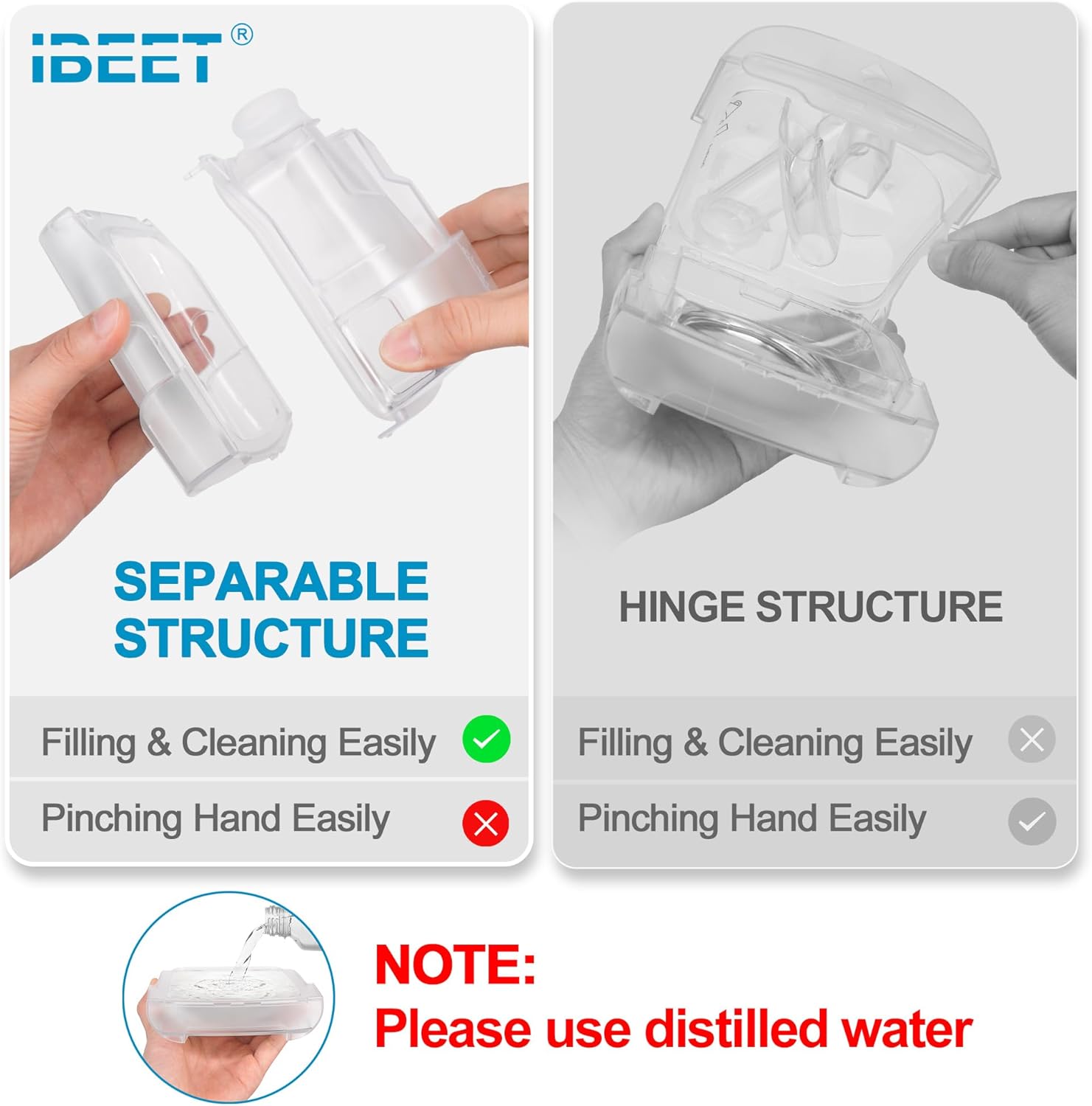 70PCS HEPA Filters and Water Chamber for Airsense 11 V6351