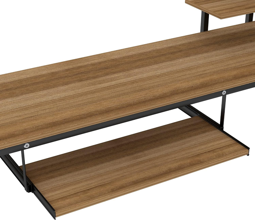 Twin Metal Loft Bed with Desk and Storage Shelf Z83224