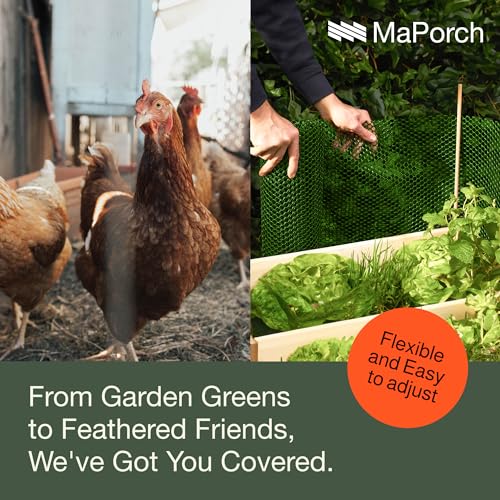 Green Plastic Wire Mesh Fence 15.7IN x 10FT Roll Y857495