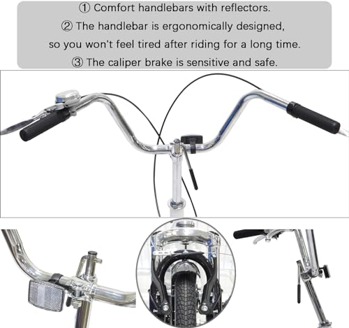 Adult Tricycle 7 Speed 20in Wheels Folding Bicycle with Cargo Basket I27044