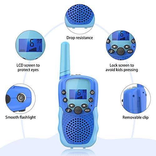 4 Pack Childrens Walkie Talkie with Flashlight D9862
