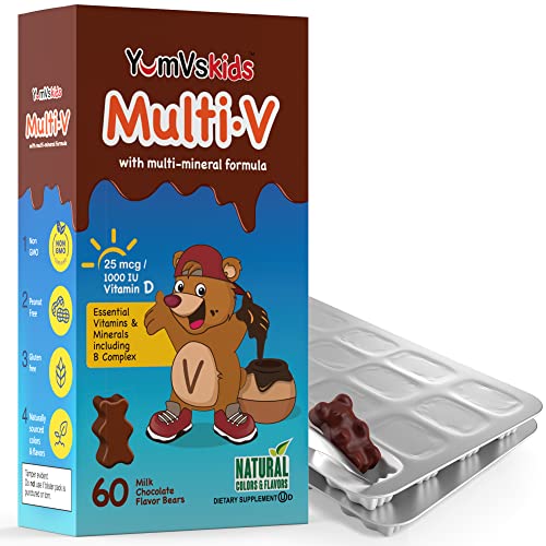 60 Count Kids Multivitamin Chewable Chocolate Bears E213