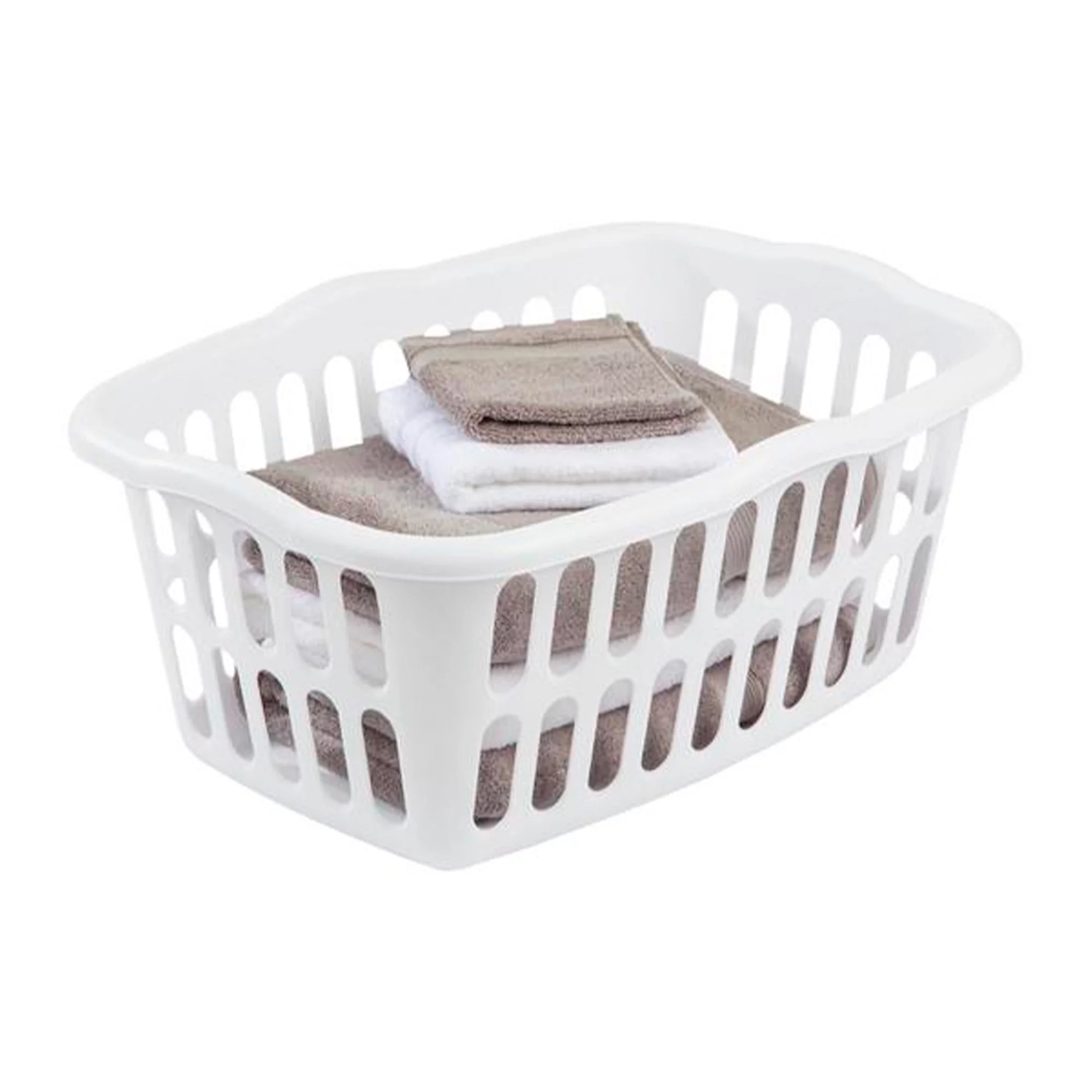 12 Pack Large Rectangular Plastic Laundry Basket Bins C735
