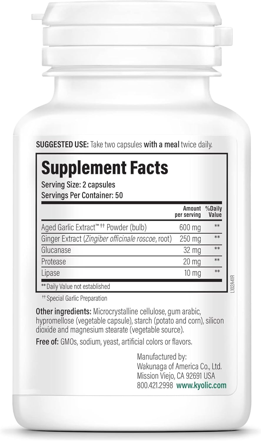 100 Vegetarian Capsules Aged Garlic Extract H342547