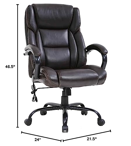 PU Leather Ergonomic High Back Office Chair with Massage Lumbar Support X6789