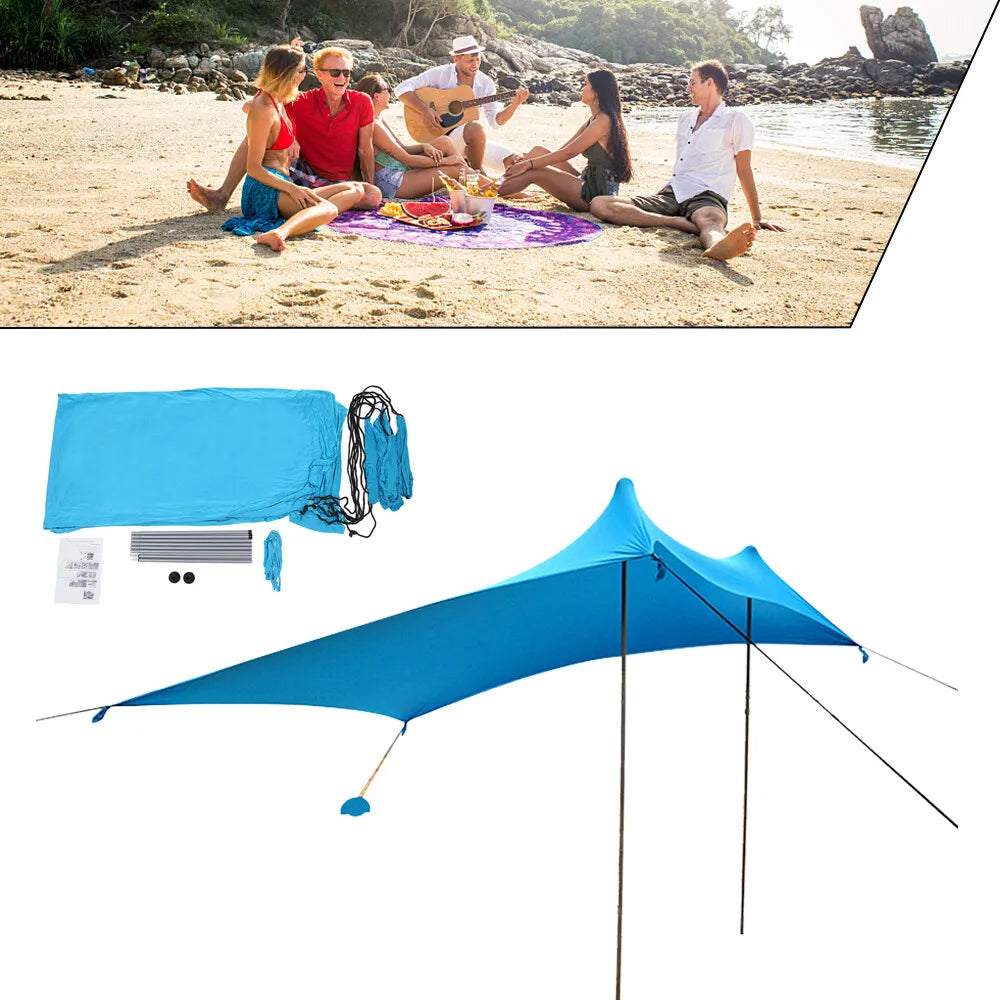 Portable 10xft Sun Shade Canopy with Sandbag J4353
