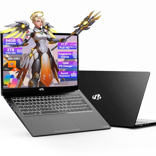 17.3 Gaming Laptop Ryzen 9 16GB RAM 1TB SSD Radeon 780M Backlit KB C3492