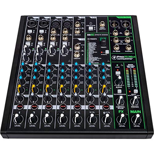 Battery-powered 10-channel Mixer with USB and Enhanced Effects N749267