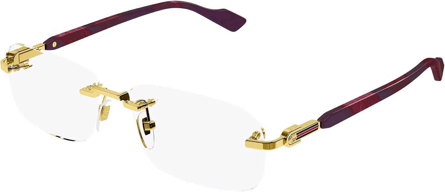 Gold Rectangular Eyeglasses D92432