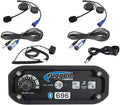 2 Person Helmet Headsets with Push to Talk and Intercom Cables V3606