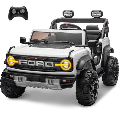 2 Seater Ride On Car, 24v Electric Power Ride On Truck Toy with Remote Control, Blue M69025