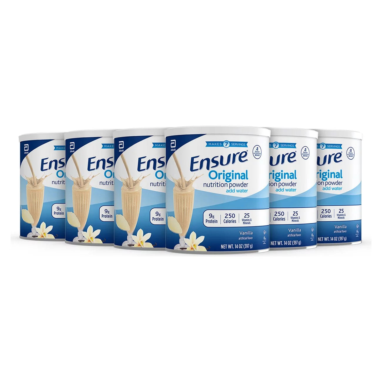Vanilla Meal Replacement Shake Powder, 14 oz, 6 Count D67272
