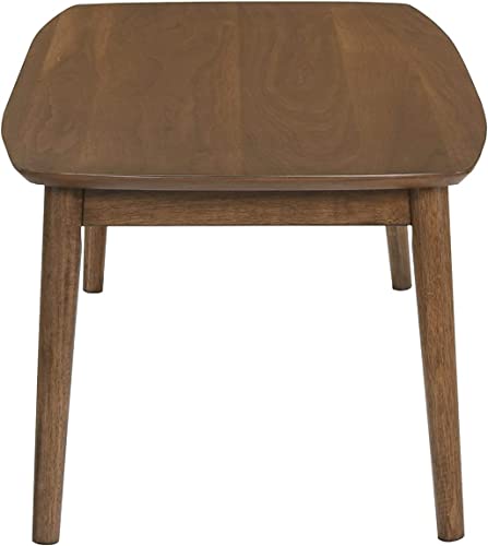 Natural Walnut 3 Piece Wood Coffee Table and End Table Set B37302