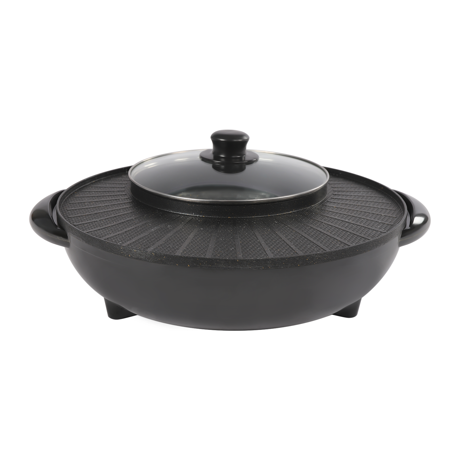 Portable Circular Hotpot Grill Combo Nonstick O955855