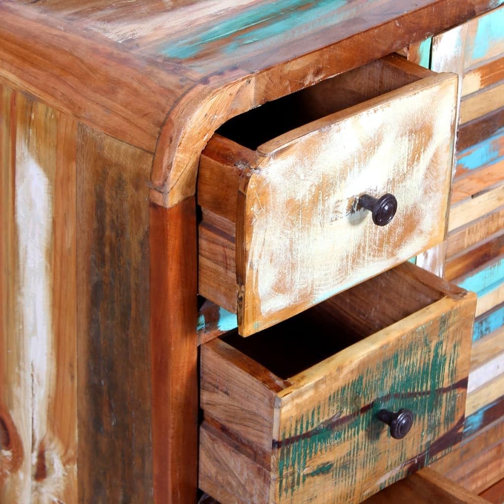 Solid Reclaimed Wood Sideboard with Door and 3 Drawers N8699