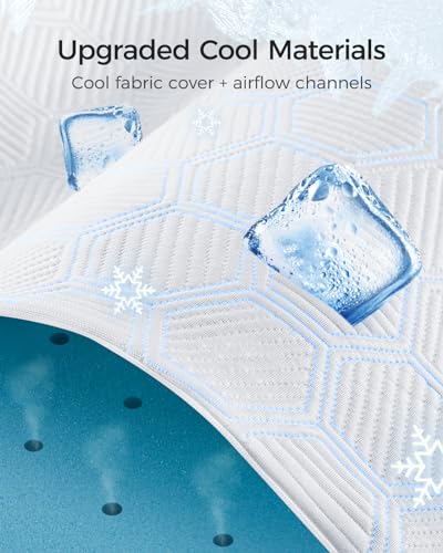 3 Inch Full Gel Memory Foam Mattress Topper with Washable Cover Q829333