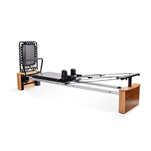 Chrome Black Padded Pilates Reformer with Cardio Rebounder V6065