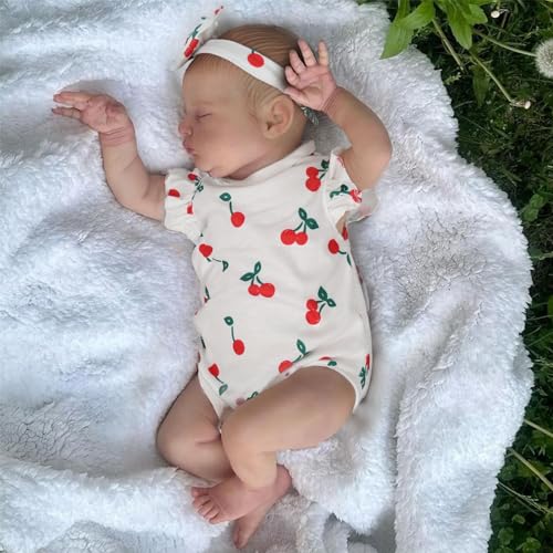 20 Inch Lifelike Newborn Baby Doll with Soft Cloth Body Z897197