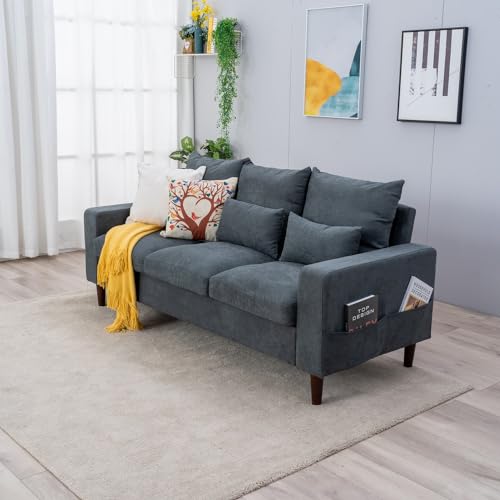 Grey Fabric 3-Seater Sofa T16236