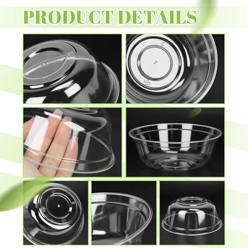 70 Pack 14oz Clear Plastic Bowls H3465