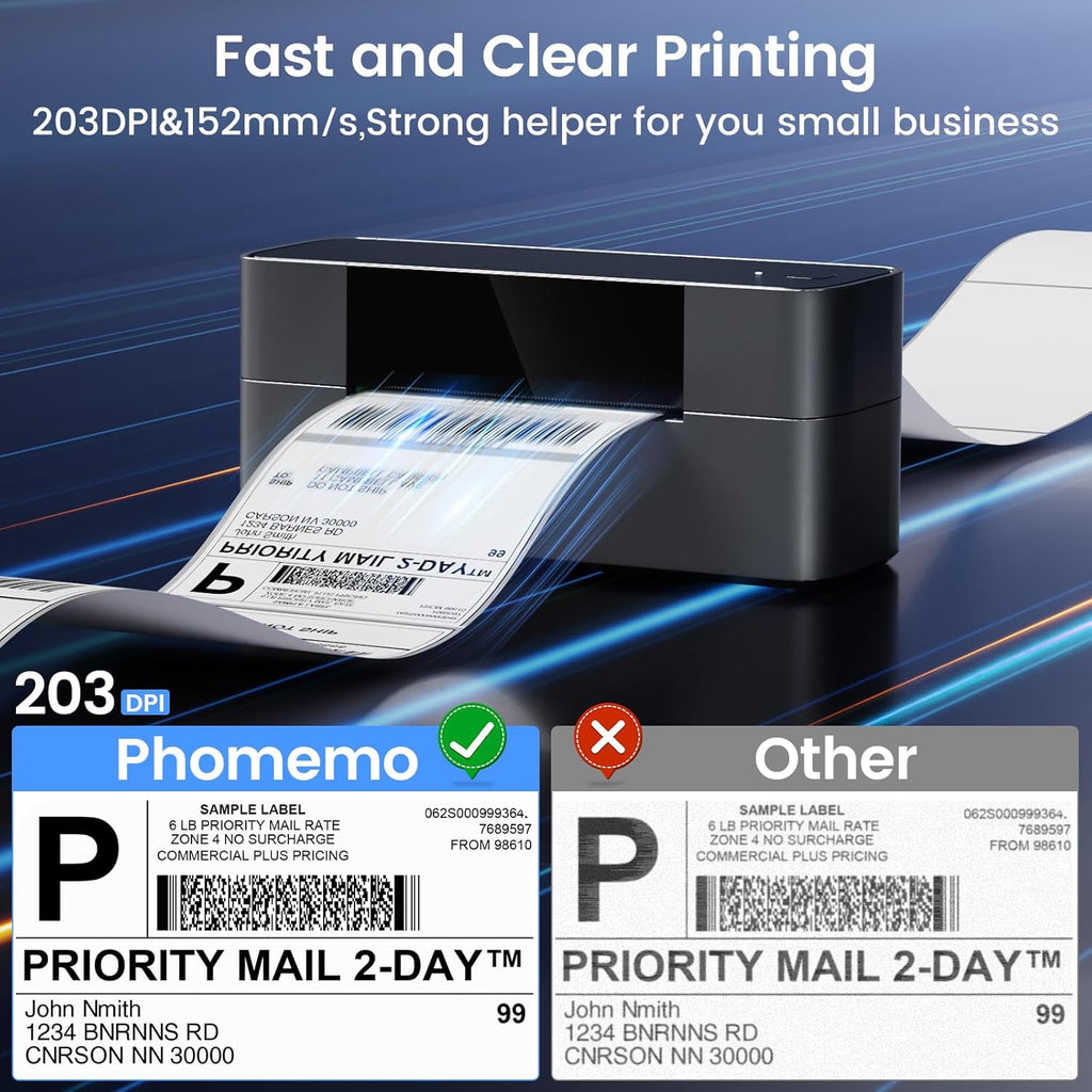 Bluetooth Thermal Label Printer 4x6 H244