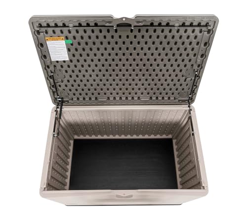 Heavy-Duty Outdoor Storage Deck Box, 150 Gallon, Desert Sand/Brown G905166