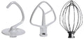3 Piece Stand Mixer Replacement Set with Flat Beater, Dough Hook, Wire Whip Z590