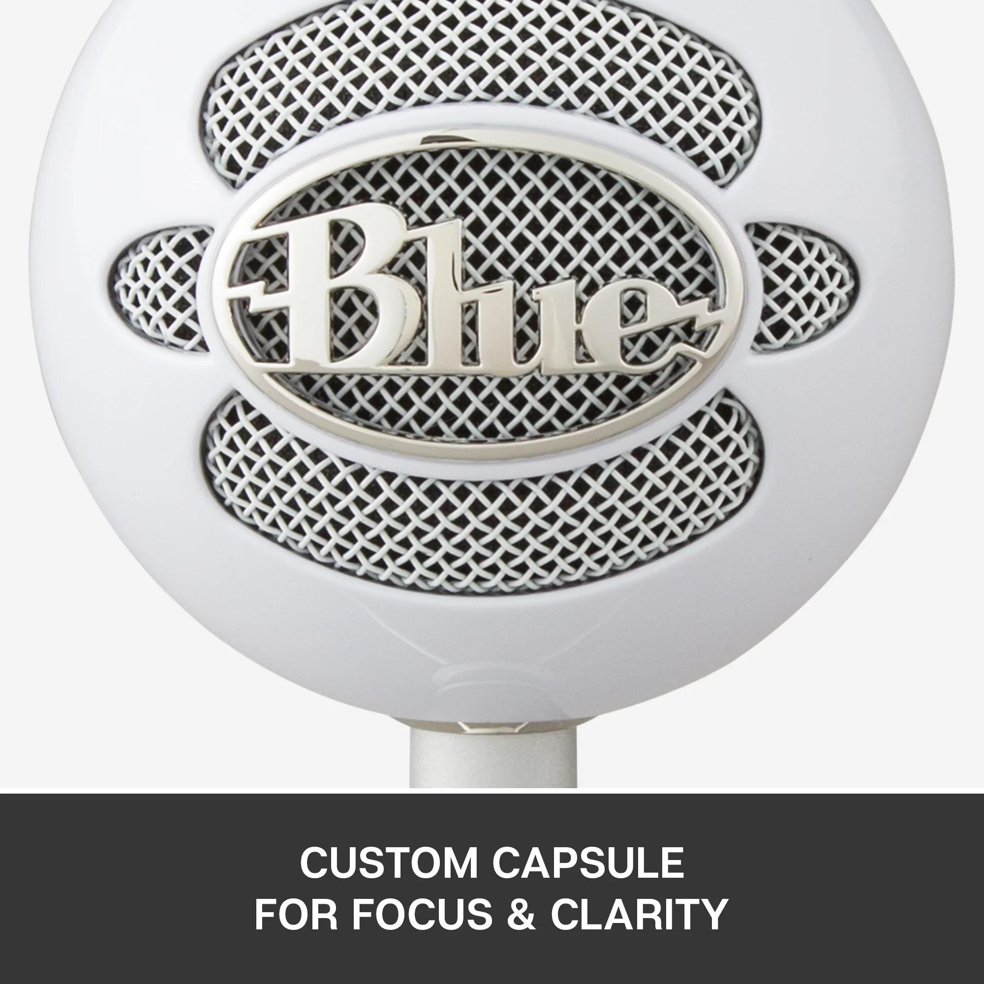 White USB Cardioid Condenser Microphone with Adjustable Desktop Stand H609800
