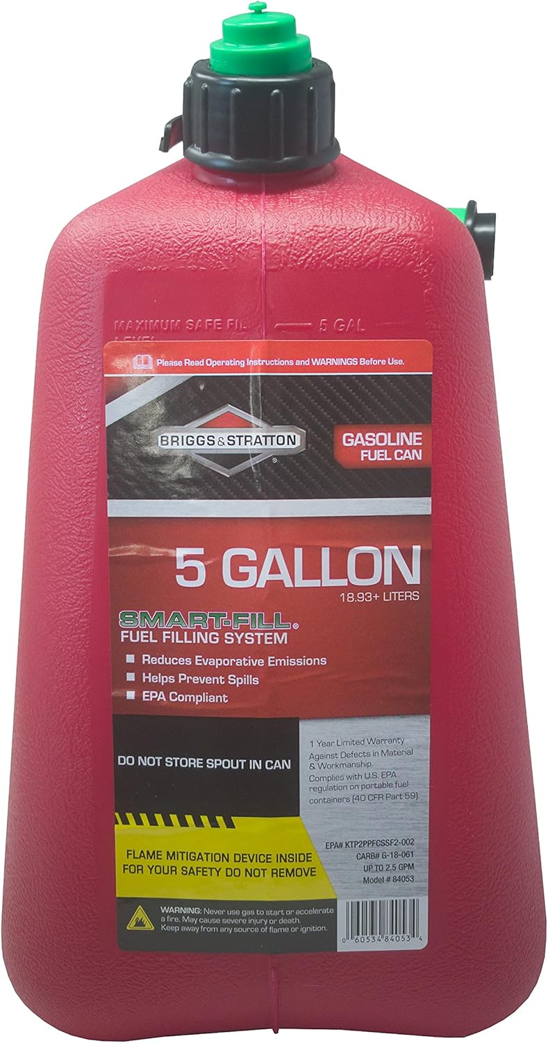 Red Five Gallon Gas Can Q577