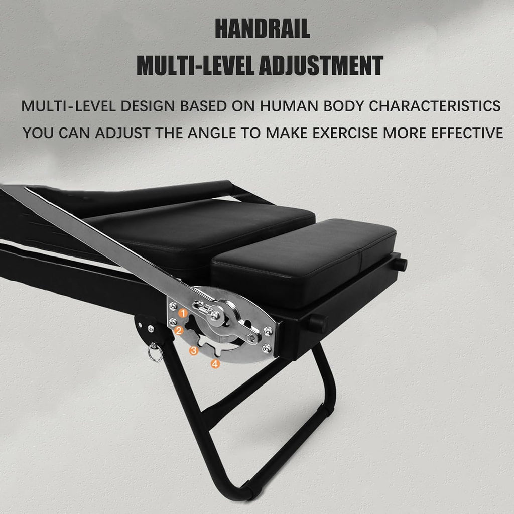 Foldable Pilates Reformer with Dual Resistance Springs and Cords P257230