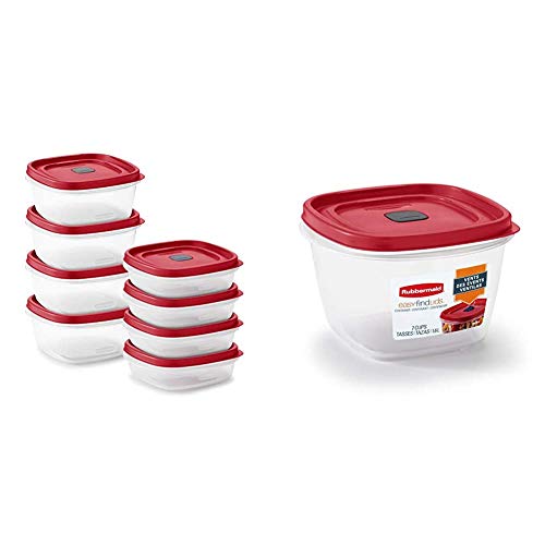 16-Piece Food Storage Containers with Lids (Red) C923