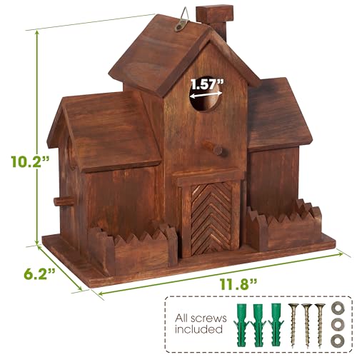 3 Hole Bird House with Bird Feeder R45706