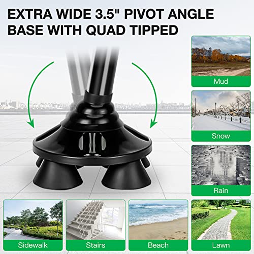 Foldable Adjustable Aluminum Alloy Walking Cane with Carry Bag G399