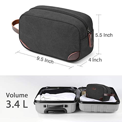 Canvas Travel Toiletry Organizer Bag (Black) E180224
