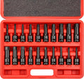 20 Piece 1/2 Drive Master Impact Hex Driver Set with Storage Case K433
