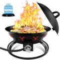 Portable Propane Fire Pit with Lid B7193