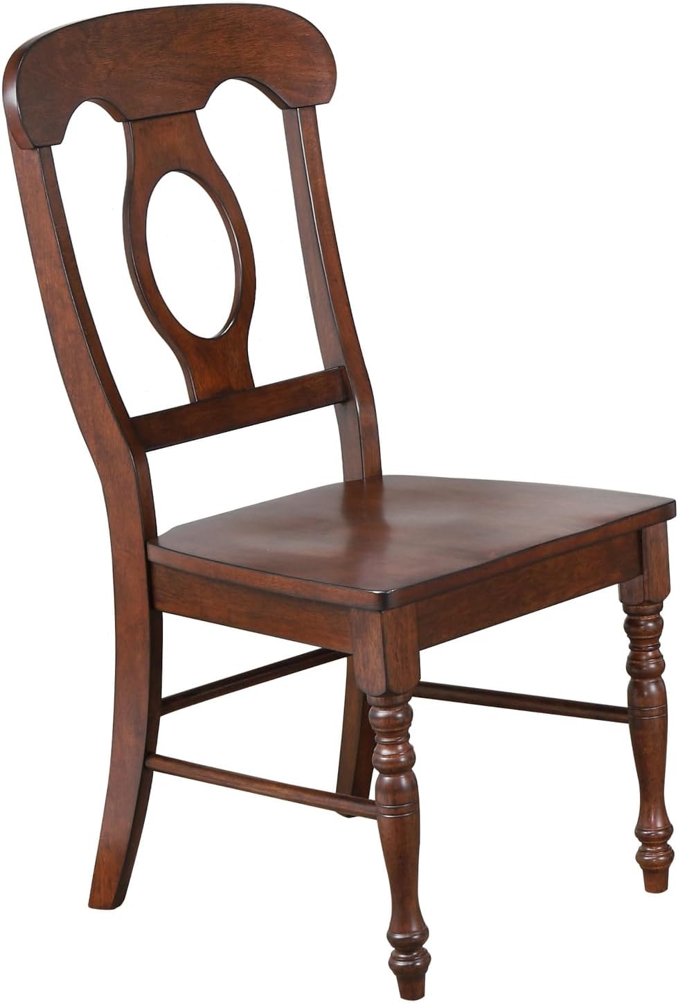3 Piece Round Extendable Drop Leaf Dining Table Set, Chestnut Brown Q126463