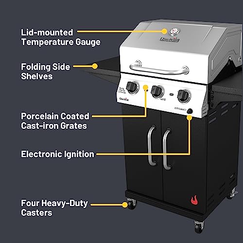 2-Burner Propane Gas Stainless Steel Grill F39262
