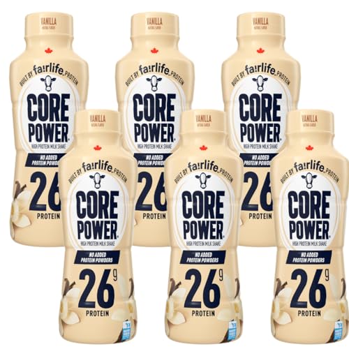 Natural Flavor Ready to Drink Protein Shake, 14 fl oz, 26 gram, Pack of 6 B886111