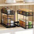 2-Pack 2-Tier Pull Out Spice Rack Organizer, 5.3''W x 10.4''D x 8.9''H R639972